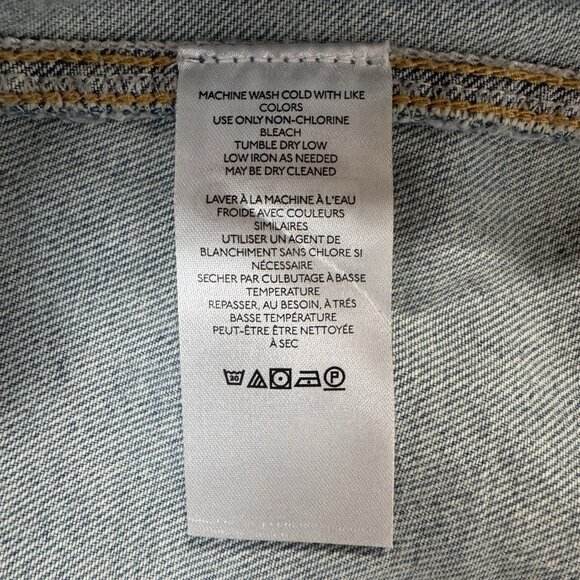 We The Free People High Roller Denim Shortall Women Large Light Blue Bright Eyes - Picture 4 of 7